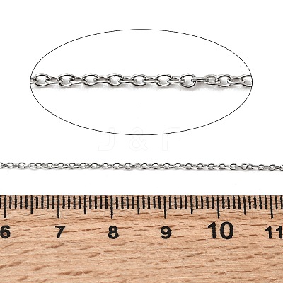 Non-Tarnish 304 Stainless Steel Cable Chains X-CHS-Q001-09-100m-1