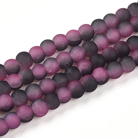 Crackle Glass Beads Strands GLAA-N009-4mm-09-1