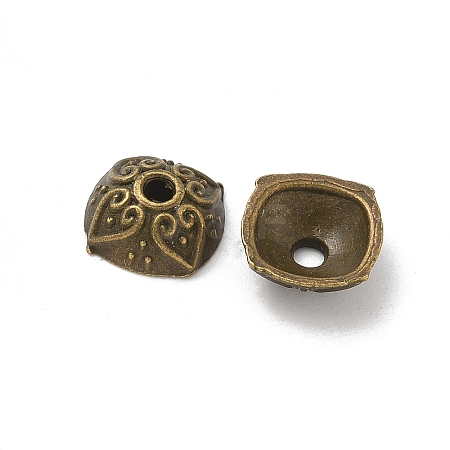 Tibetan Style Alloy Bead Caps TIBE-P003-71AB-1