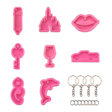 DIY Silicone Keychain Making Molds DIY-TA0003-29-1