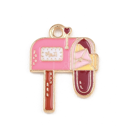 Valentine's Day Alloy Enamel Pendants ENAM-I084-01KCG-32-1