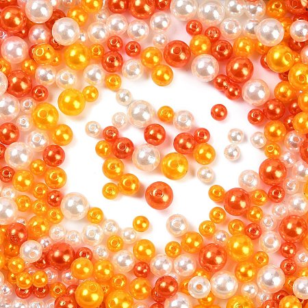 ABS Plastic Imitation Pearl Beads KY-G030-01G-1