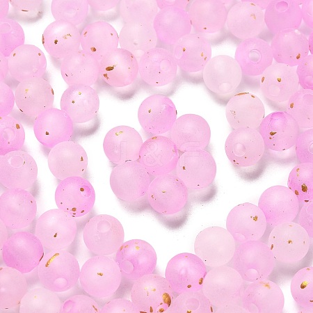 Frosted Transparent Acrylic Beads X1-OACR-F013-13K-1