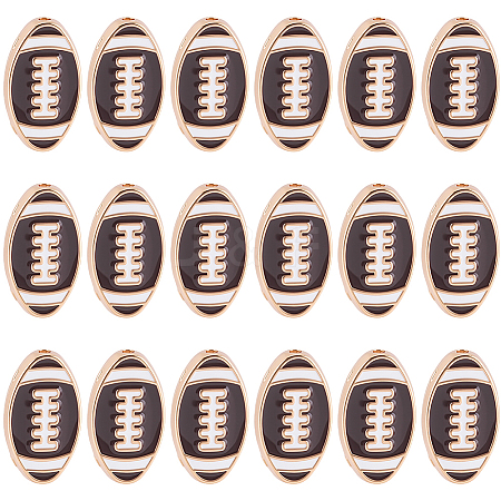20Pcs Alloy Enamel Beads ENAM-SC0008-23-1