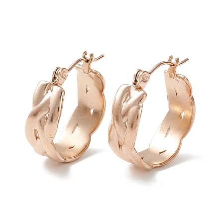 304 Stainless Steel Wide Chunky Hoop Earrings for Women EJEW-P197-04RG-1