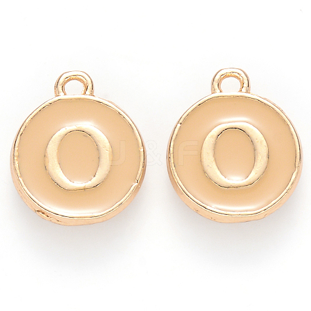 Golden Plated Alloy Enamel Charms LS-ENAM-S118-06O-1