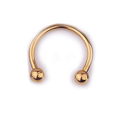 303 Stainless Steel Circular/Horseshoe Barbell Nose RingS WG86D19-18-1