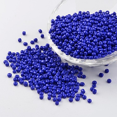 Baking Paint Glass Seed Beads SEED-S003-K6-1