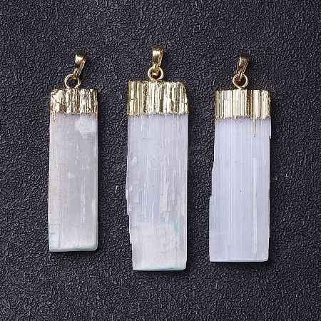 Natural Selenite Big Pendants G-C002-07G-1