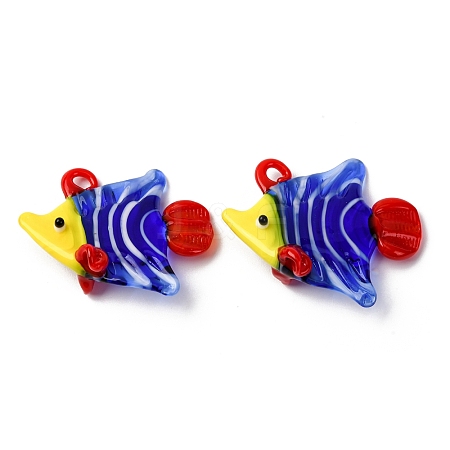 Handmade Lampwork Pendants LAMP-Z013-01A-1