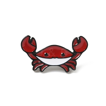 Crab Enamel Pins JEWB-P047-01F-EB-1