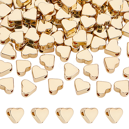 100Pcs Brass Beads KK-PH0015-08-1