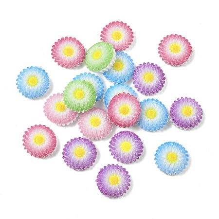 Printed Opaque Resin Decoden Cabochons CRES-B023-02-1