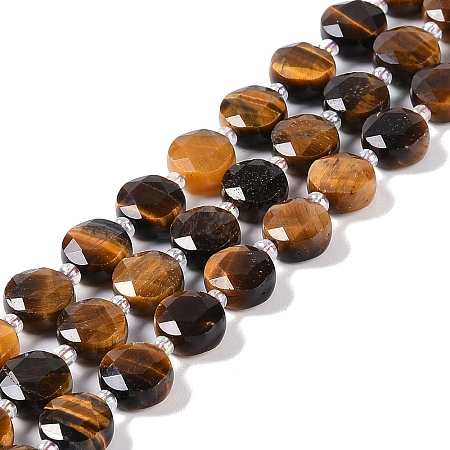 Natural Tiger Eye Beads Strands G-N342-09-1