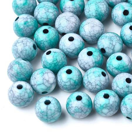 Crackle Acrylic Beads MACR-E025-22C-10mm-1