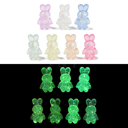 Luminous Transparent Acrylic Beads LACR-U001-04-1