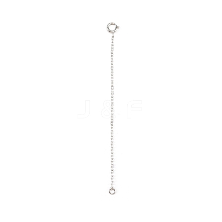 925 Sterling Silver Chain Extender BJEW-WH0016-10A-P-1