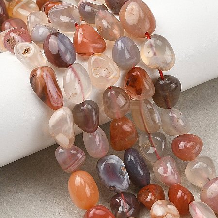 Natural Agate Beads Strands G-P623-A02-02-1
