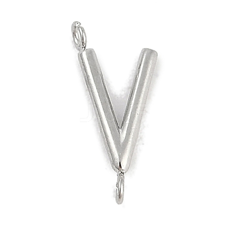 304 Stainless Steel Letter Connector Charms STAS-M108-01P-22-1