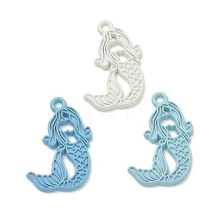 Spray Painted Alloy Pendants AL-CBA5D51-01D-1