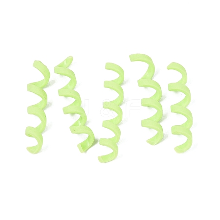 Handmade Polymer Clay Spiral Beads FIND-Q122-01F-1