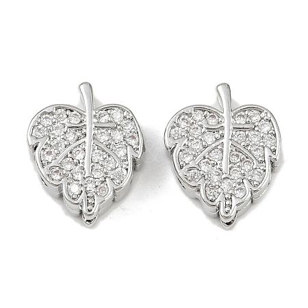 Brass Micro Pave Cubic Zirconia Multi-Strand Links KK-F906-21P-1