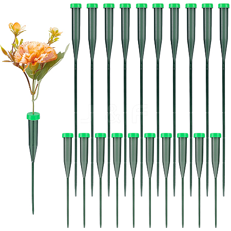 100Pcs 2 Styles Plastic Extendable Stem Water Tubes with Caps AJEW-FG0005-26-1
