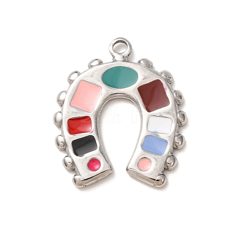304 Stainless Steel Enamel Pendants SA-CBA46B2-05P-1