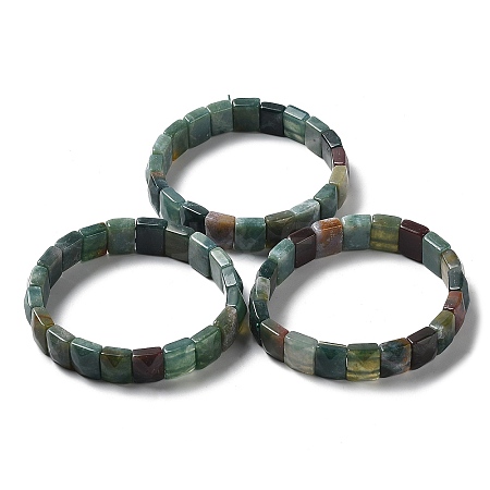 Natural Indian Agate Stretch Bracelets BJEW-F406-B28-1