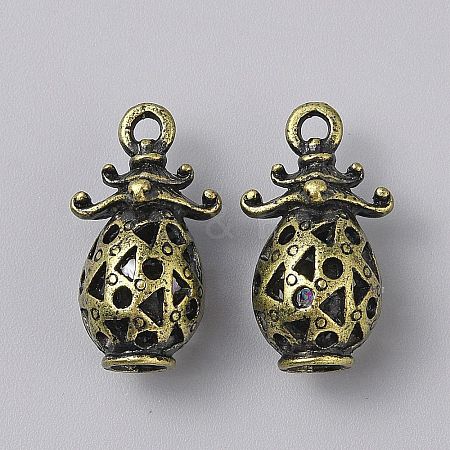 Tibetan Style Alloy Pendant Barn Lights Outdoor FIND-WH0431-37D-1