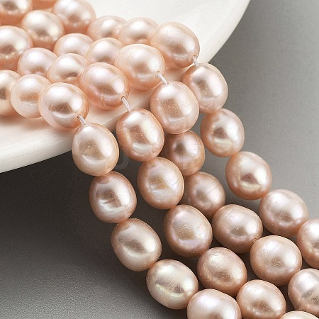 Natural Cultured Freshwater Pearl Beads Strands PEAR-P062-13D-1