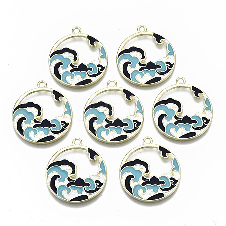 Chinese Style Alloy Pendants RESI-R431-07-RS-1