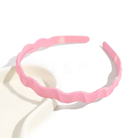 Plastic Wavy Hair Bands for Girls Women PW-WG53FC4-04-1