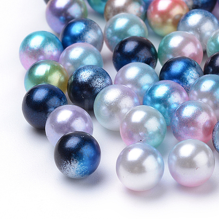 Rainbow Acrylic Imitation Pearl Beads OACR-R065-2.5mm-A-1