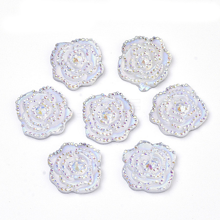 Resin Rhinestone Cabochons LS-CRES-T012-02A-1