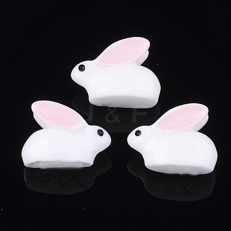 Bunny Resin Cabochons CRES-T010-98-1