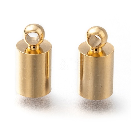 Brass Cord Ends KK-H759-42B-G-1