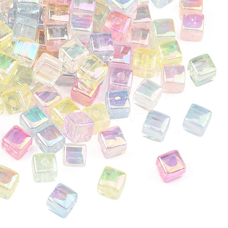 UV Plating Transparent Acrylic Beads MACR-K361-37-1