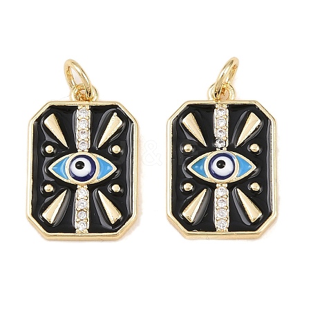Brass Micro Pave Cubic Zirconia Pendants KK-Z146-16G-1