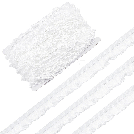 25M Nylon with Spandex Lace Wrinkle Ribbon OCOR-BC0009-48A-1
