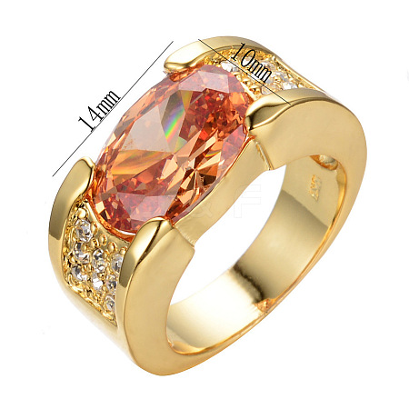 Brass with Cubic Zirconia Finger Rings FS-WG2B993-22-1
