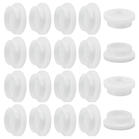 20Pcs Polyethylene Screw Lids FIND-GO0004-23-1