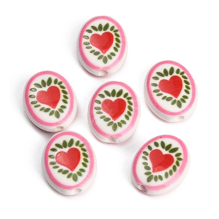 Printed Handmade Porcelain Beads PR-CBAB520-01C-1