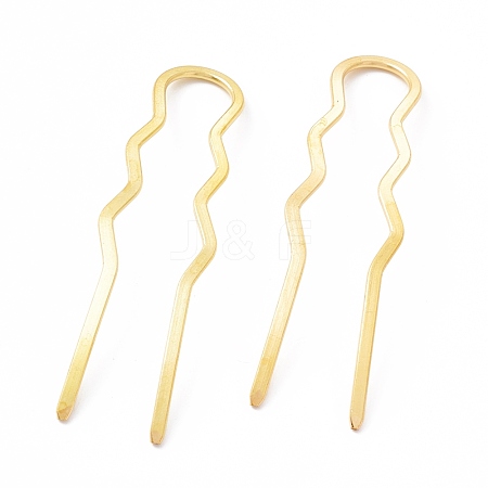 Rack Plating Brass Hair Forks OHAR-C004-01LG-1