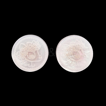 1-Hole Resin Alloy Shank Buttons FIND-B065-03G-12-1