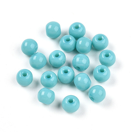 Opaque Solid Color Glass Beads X1-GLAA-N007-4mm-A03-1