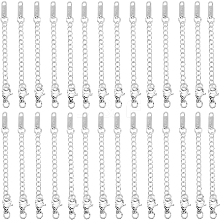 50Pcs 304 Stainless Steel Chain Extender STAS-BBC0005-49-1