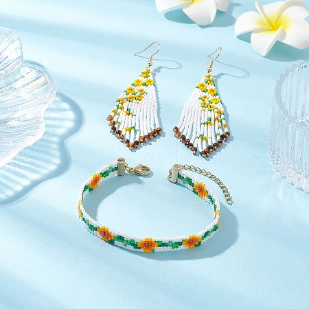 Glass Jewelry Sets SJEW-MZ00014-1