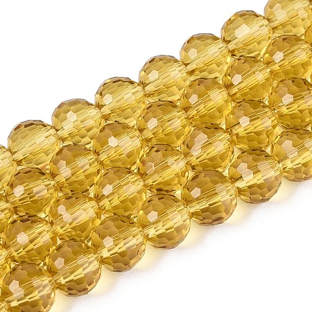 Transparent Glass Bead Strands GLAA-R095-8mm-31-1