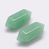 Faceted No Hole Natural Green Aventurine Healing Stones G-K034-20mm-05-1